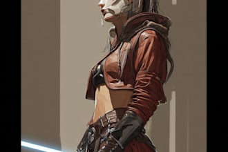 draw your star wars sci fi character art