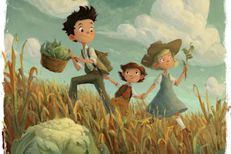 children story book illustration children story book