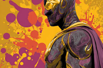 superhero character for comics