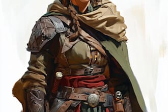 fantasy dnd character illustration
