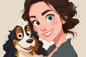 make disney cartoon style drawing