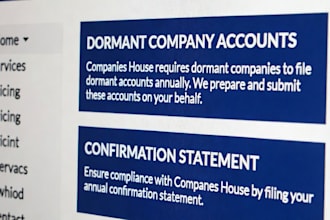 file your dormant company accounts and tax returns for you