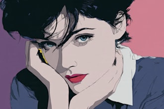 convert your photo into patrick nagel art
