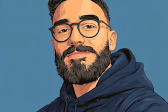 design vector cartoon portrait