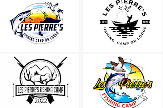 make a high quality fishing logo