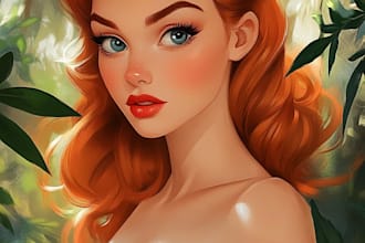 do disney cartoon portrait
