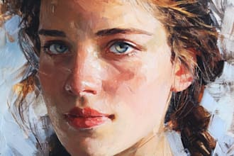 make an oil on canvas or acrylic painting