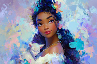 draw a custom disney character of you