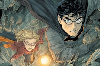 create an amazing superhero or fantasy comic illustration