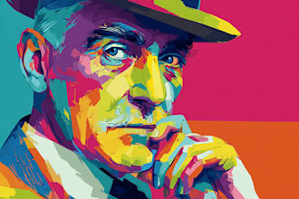 draw an awesome wpap pop art portrait
