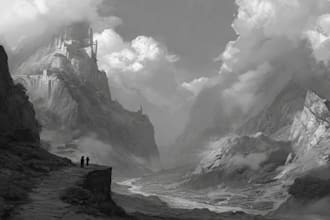 do fantasy landscape concept art