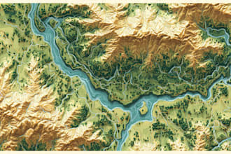 draw vector map in illustrator