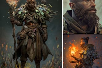dnd character art and dnd character art