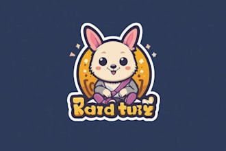 do a cute cartoon logo design