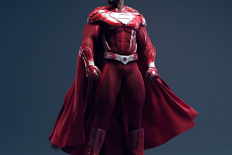 create superhero transformation art