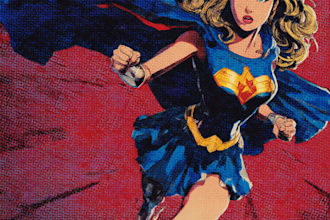 design an amazing superhero pop art