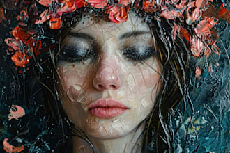paint an acrylic and oil portrait
