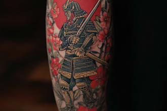 do a tattoo design in japanese style