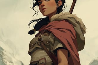 draw dnd character art fantasy character for dnd party