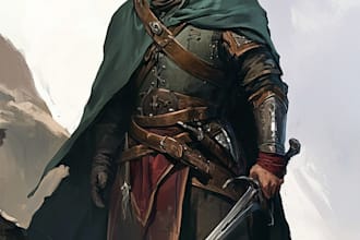fantasy dnd character illustration