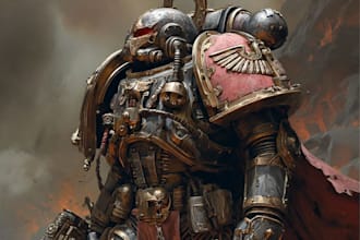 drawing a warhammer 40k art