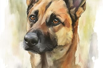 draw your dog or any pets into cartoon