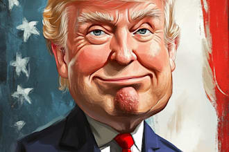 do digital political cartoon for political cartoon