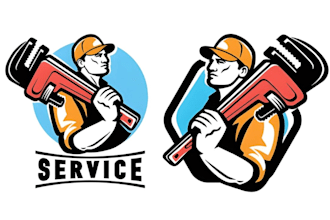 do modern plumber logo design