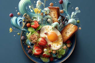 design food flyers, posters and menu cards