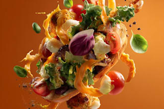 design creative animated food posters restaurant menu