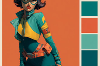 superhero character for comics