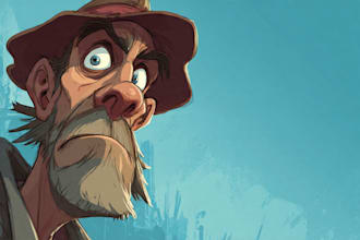 draw artistic cartoon caricatures