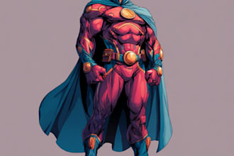 superhero character for comics
