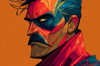 superhero character for comics