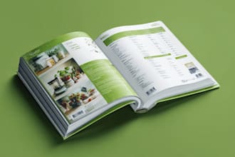 a professional product catalog and brochure design