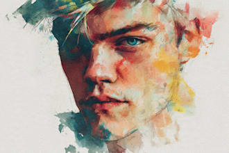do outstanding watercolor portrait