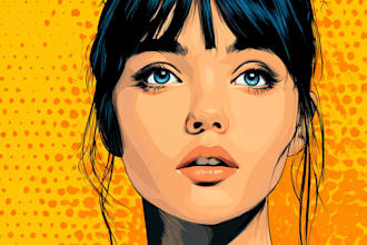 create a unique pop art and street graffiti style modern