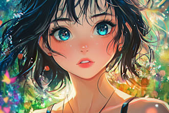 make cute anime chibi character for you