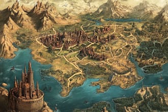 create a jaw dropping fantasy, board game, or map