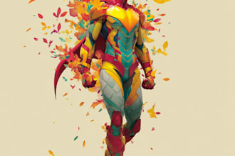 superhero character for comics