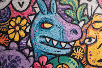 create a custom graffiti mural design for your space