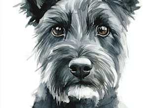 do custom pet portrait, dog portrait, cat portrait