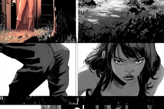create a cartoon style comic strip story