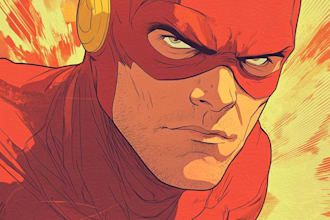 do a superhero comic for you