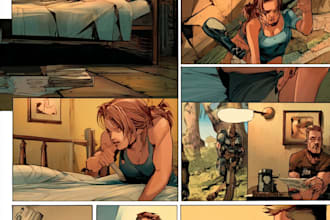 create an emotional story comic strip