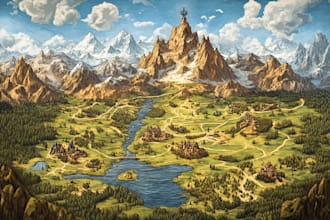 do a fantasy dnd map