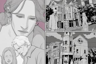 draw comic book illustration, comic illustration, comic book page
