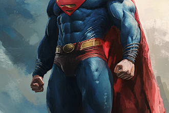 superhero character for comics