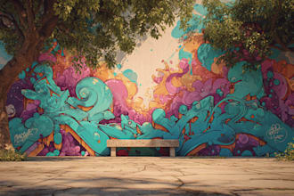 design modern graffiti wall art for your business or home