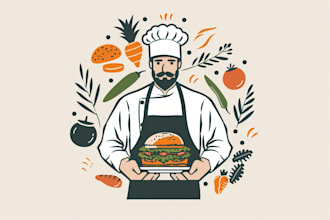 design professional food, restaurant, business logo
